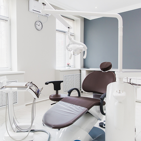 Treatment chair in dental office