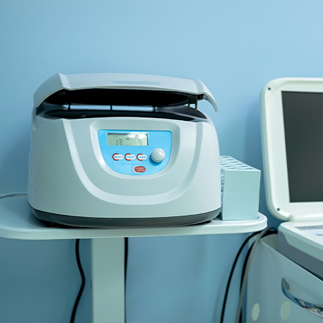 Close-up of L-PRF machine